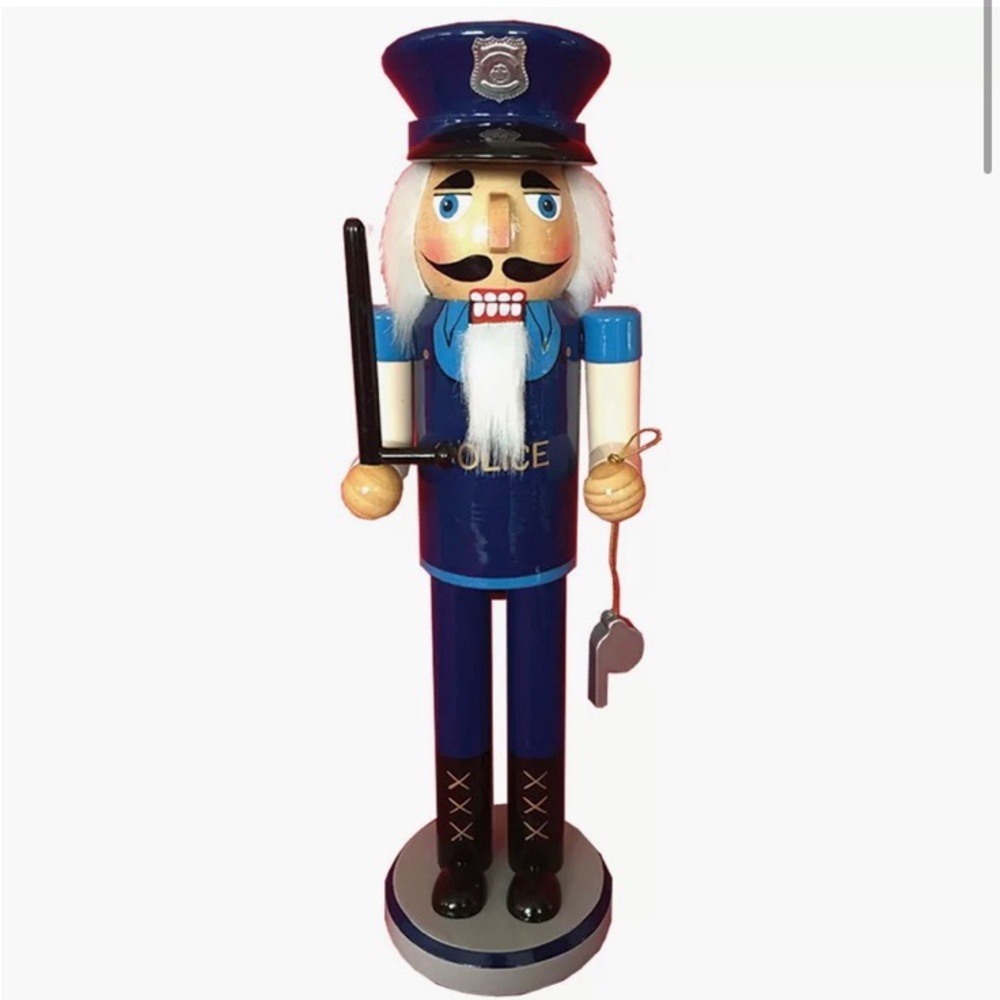 Berkey Policeman Wooden Nutcracker (14”)